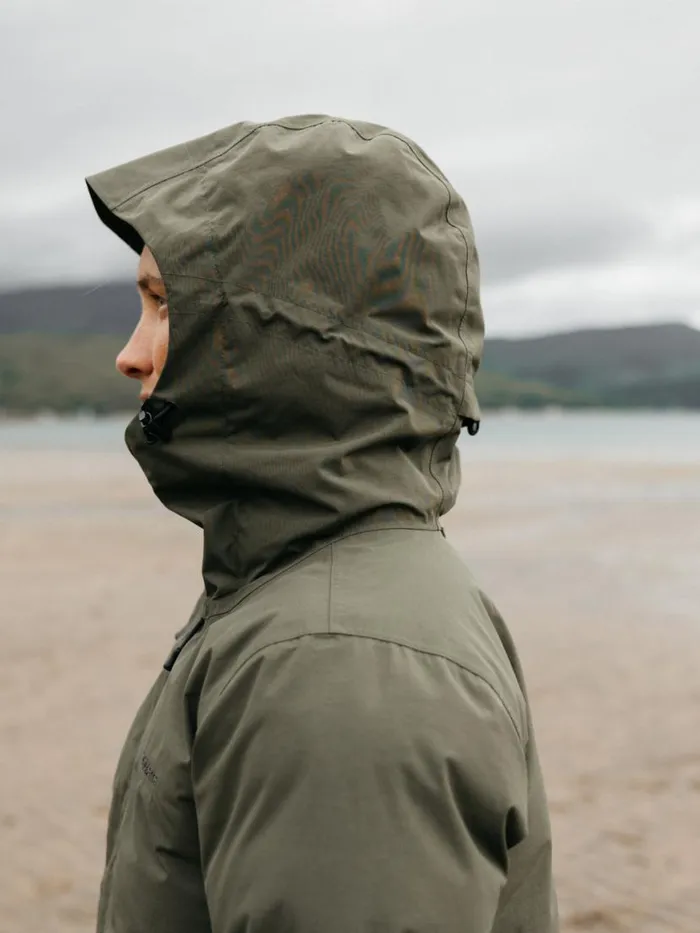 Women Caelus Waterproof Parka Olive Finisterre Jackets Coats and Gilets