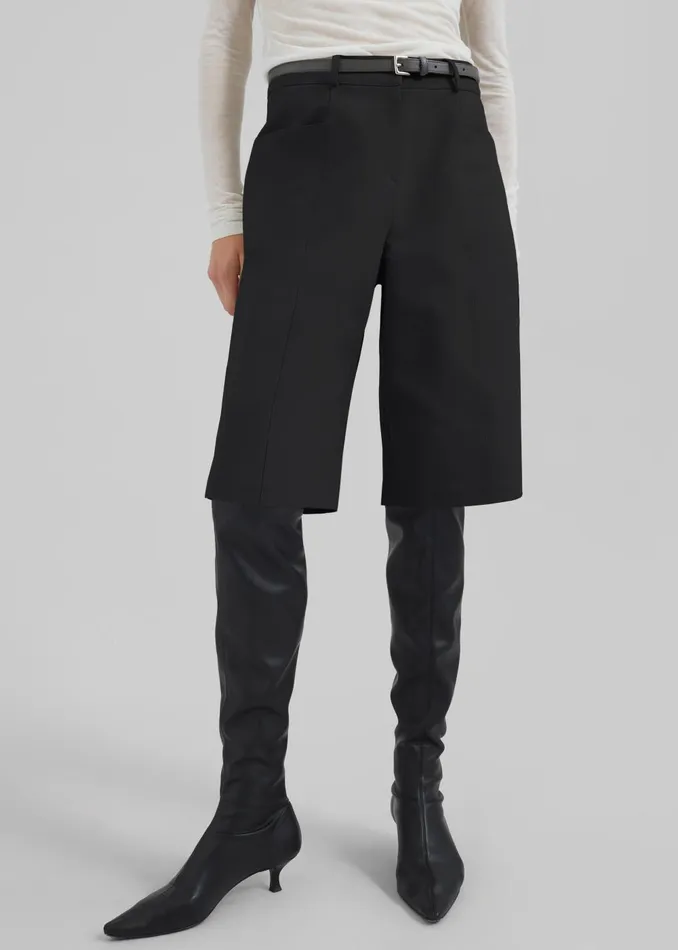 Women Cairo Bermuda Shorts 8211 Black The Frankie Shop Bottoms