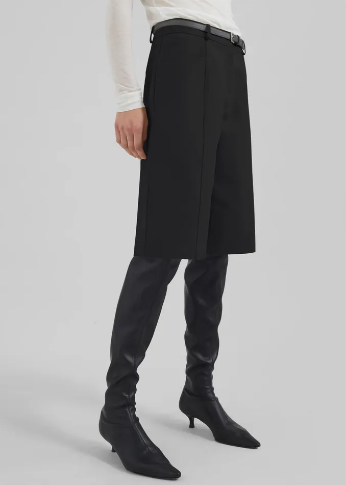 Women Cairo Bermuda Shorts 8211 Black The Frankie Shop Bottoms