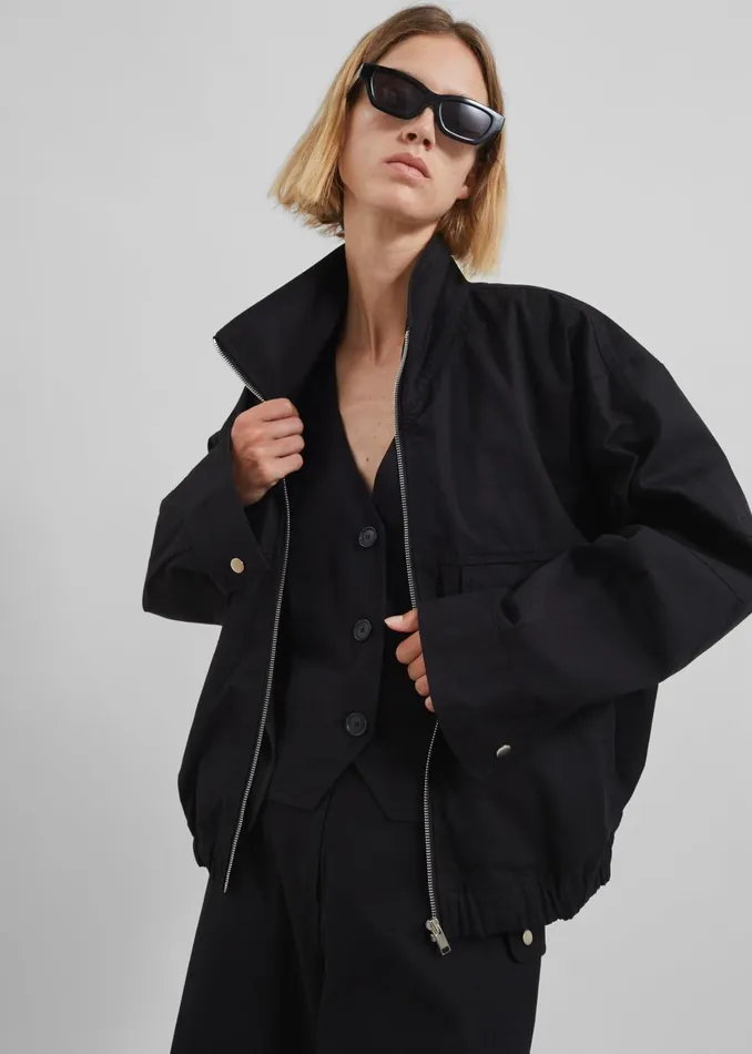 Women Calix Jacket 8211 Black The Frankie Shop Outerwear