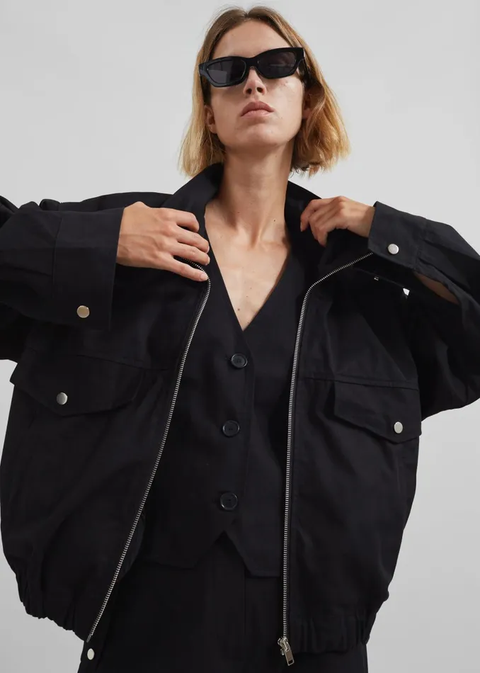 Women Calix Jacket 8211 Black The Frankie Shop Outerwear