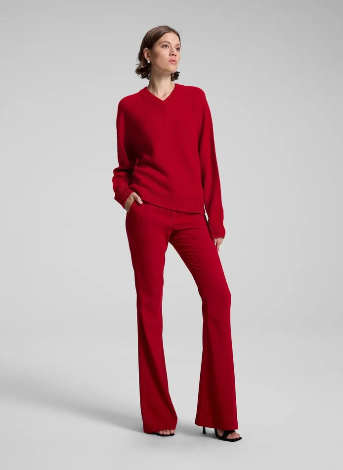 Women Calven Cashmere V Neck Sweater Really Red ALC Sweaters
