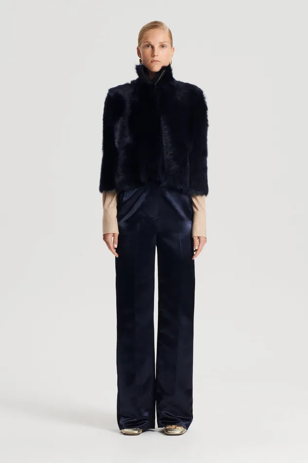 Women Capes Scanlan Theodore TOSCANA CAPE NAVY