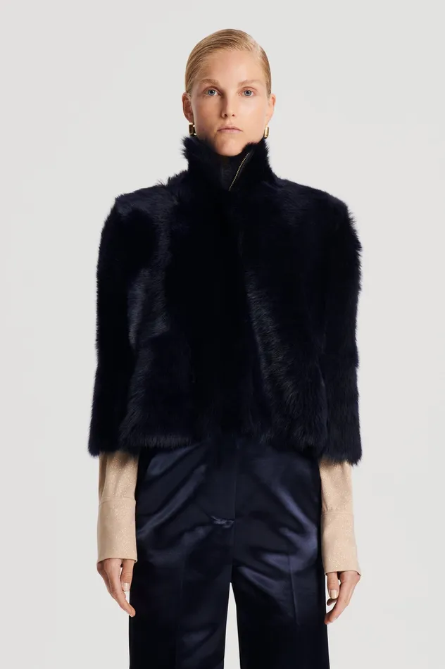 Women Capes Scanlan Theodore TOSCANA CAPE NAVY