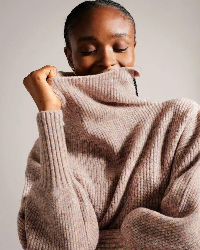 Women CCHLOE 8211 Roll Neck Wool Jumper Light Pink Ted Baker Jumpers and Cardigans Women CCHLOE 8211 Roll Neck Wool Jumper Light Pink Ted Baker Jumpers and Cardigans