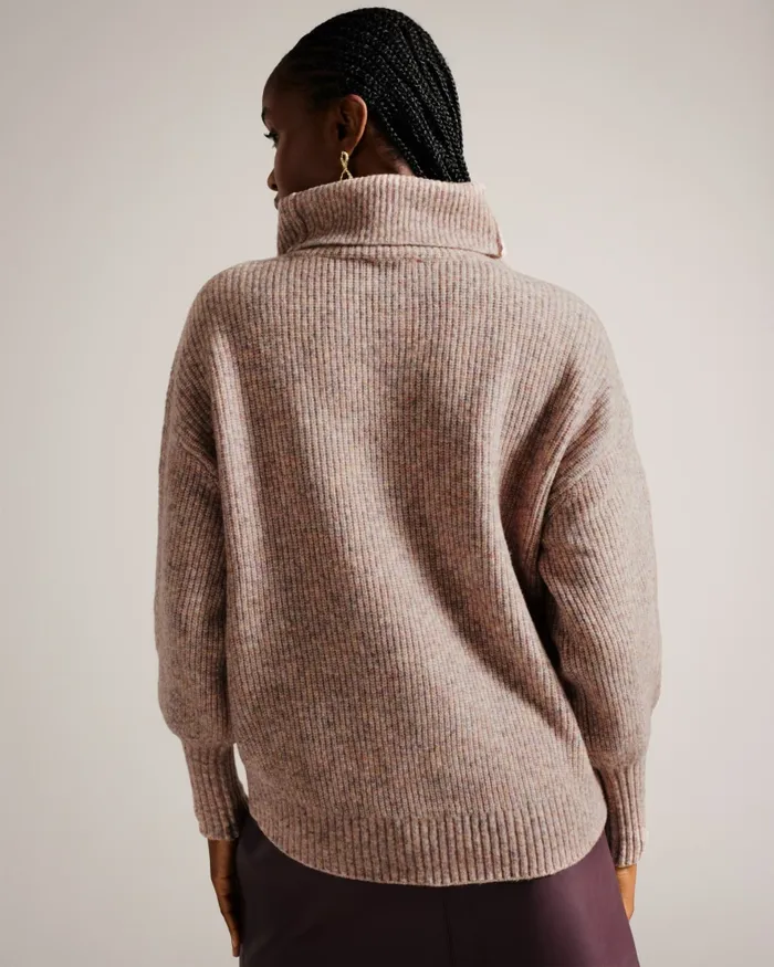 Women CCHLOE 8211 Roll Neck Wool Jumper Light Pink Ted Baker Jumpers and Cardigans Women CCHLOE 8211 Roll Neck Wool Jumper Light Pink Ted Baker Jumpers and Cardigans