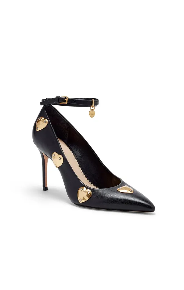 Women Cinq Sept Madison Ankle Strap Pump Blackgold