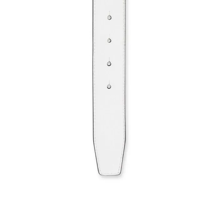 Women CL Logo Belt Belt 8211 Grained Calf Leather 8211 Bianco Christian Louboutin Belts