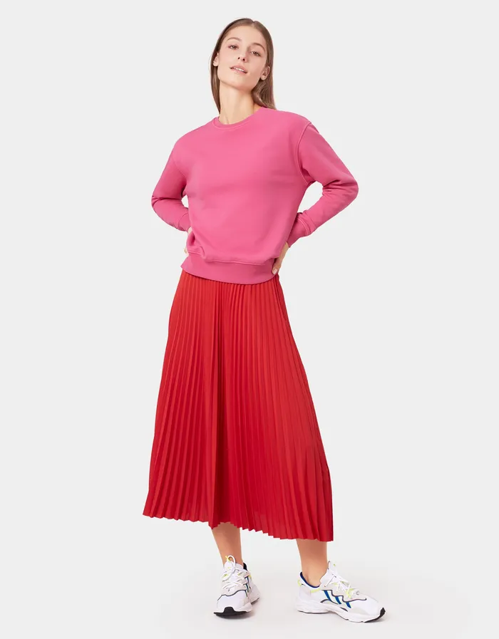 Women Classic Organic Crew 8211 Snow Melange Women Crewneck Sweatshirts Colorfulstandard