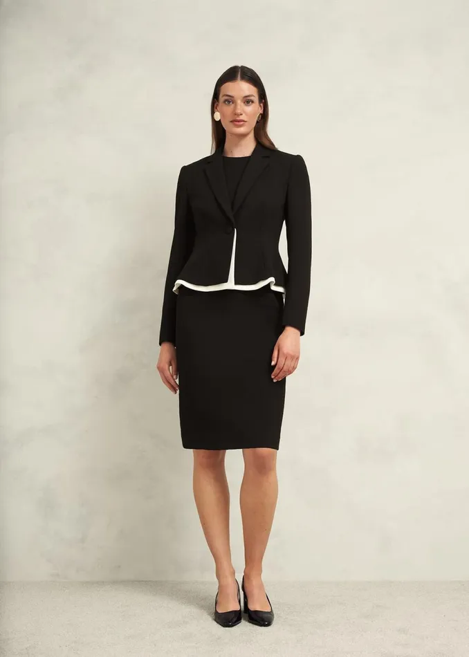 Women Coats and Jackets Hobbs Harmony Jacket Black Ivory