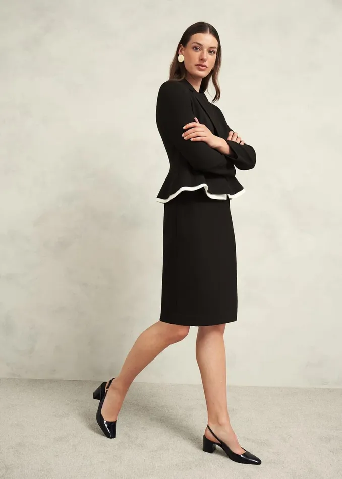 Women Coats and Jackets Hobbs Harmony Jacket Black Ivory