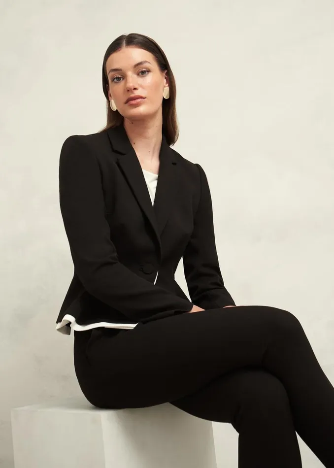 Women Coats and Jackets Hobbs Harmony Jacket Black Ivory