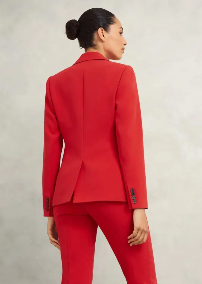 Women Coats and Jackets Hobbs Miley Suit Jacket Begonia Red