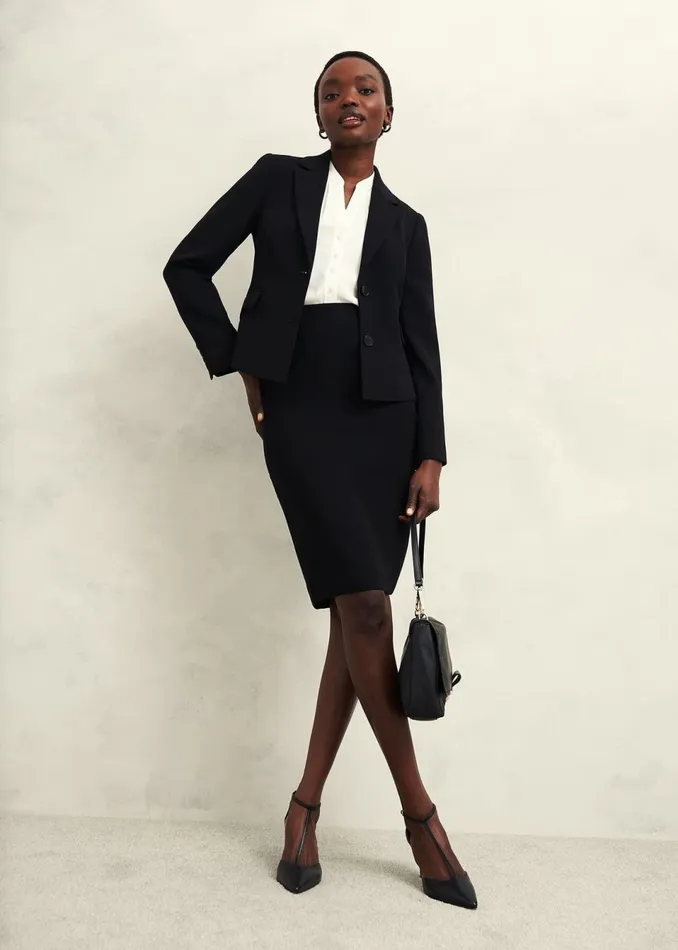 Women Coats and Jackets Hobbs Petite Maya Jacket Black