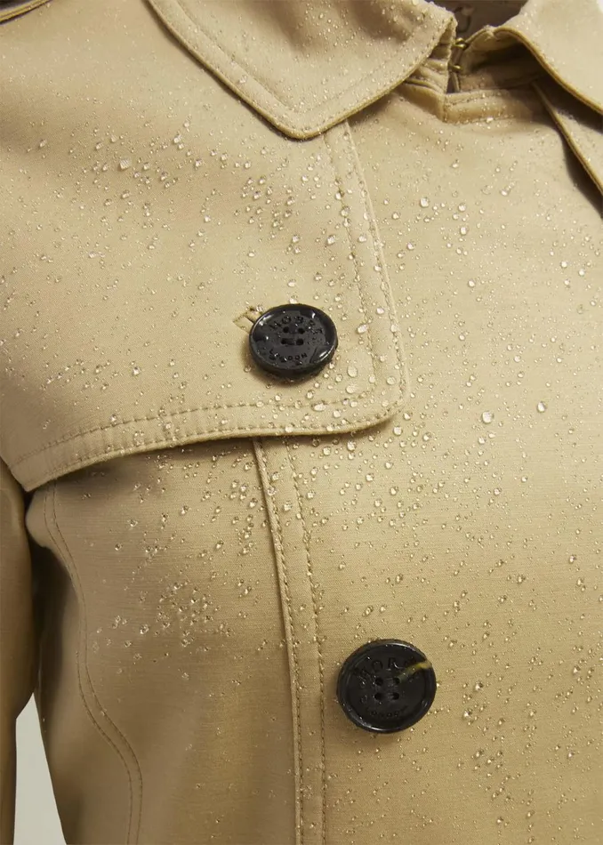 Women Coats and Jackets Hobbs Saskia Shower Resistant Trench Coat Tan