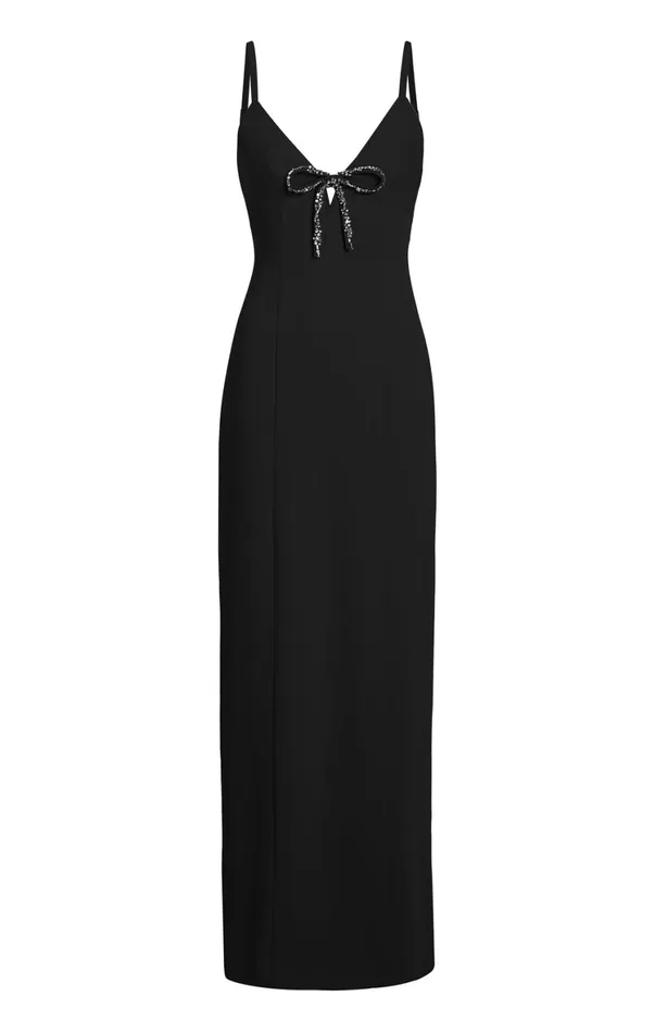 Women Cocktail and Evening Cinq Sept Adele Gown Black