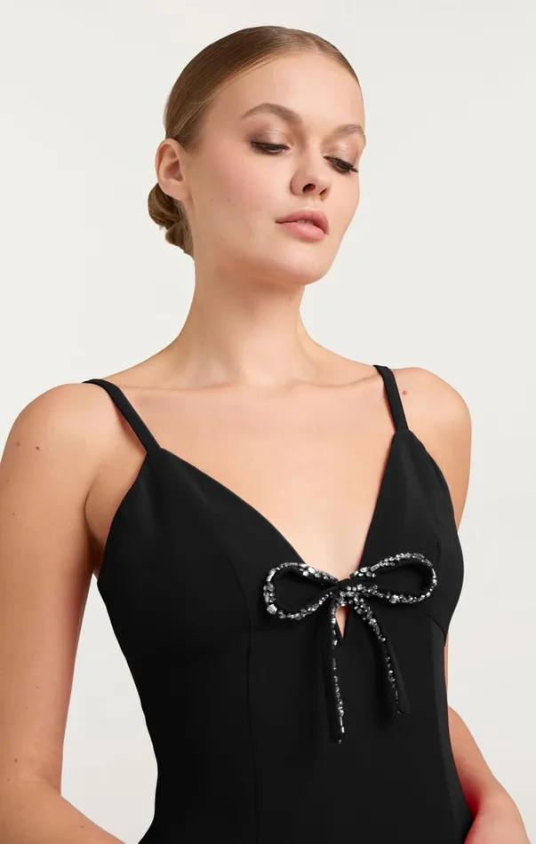 Women Cocktail and Evening Cinq Sept Adele Gown Black