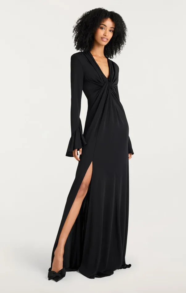 Women Cocktail and Evening Cinq Sept Evelyn Gown Black