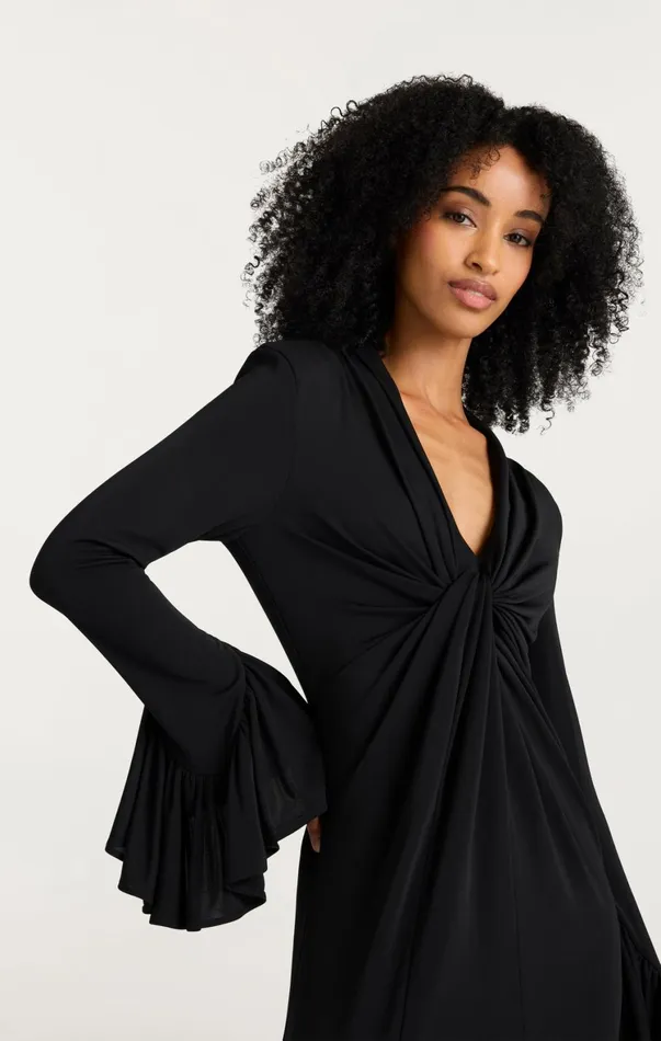 Women Cocktail and Evening Cinq Sept Evelyn Gown Black