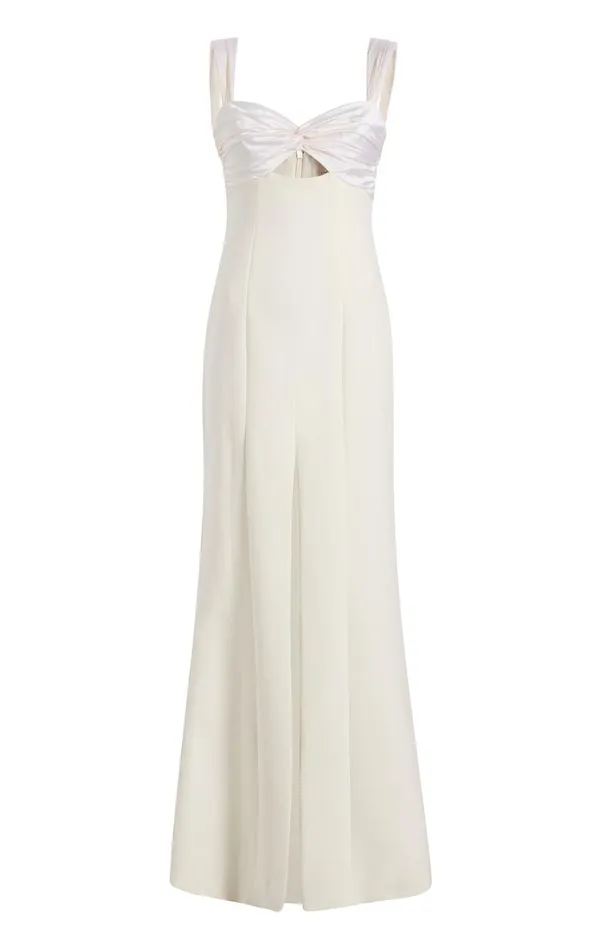 Women Cocktail and Evening Cinq Sept Jillie Gown Ivory