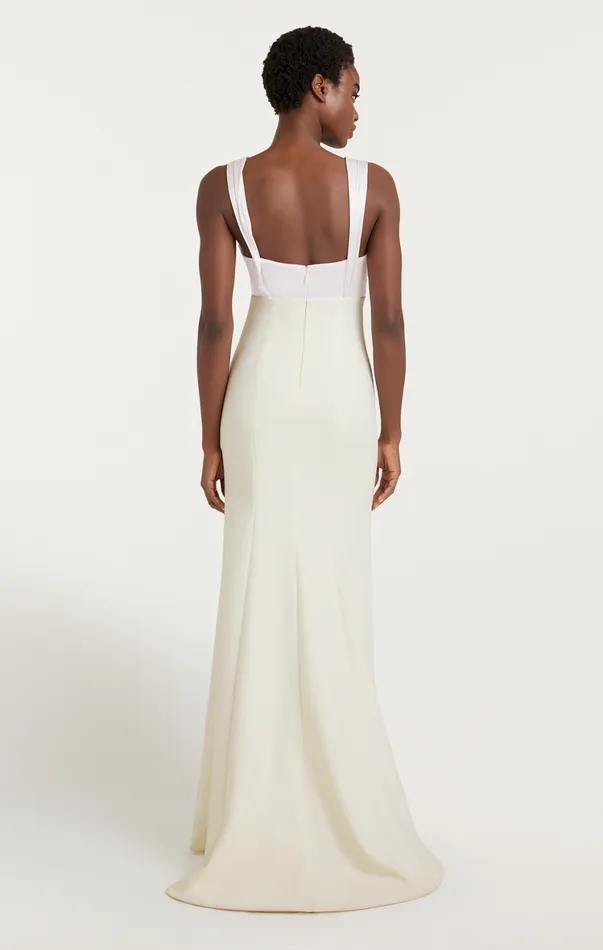 Women Cocktail and Evening Cinq Sept Jillie Gown Ivory