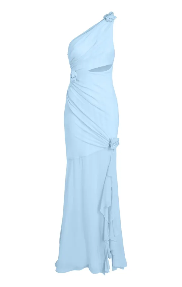 Women Cocktail and Evening Cinq Sept Kaleb Gown Serene Sky