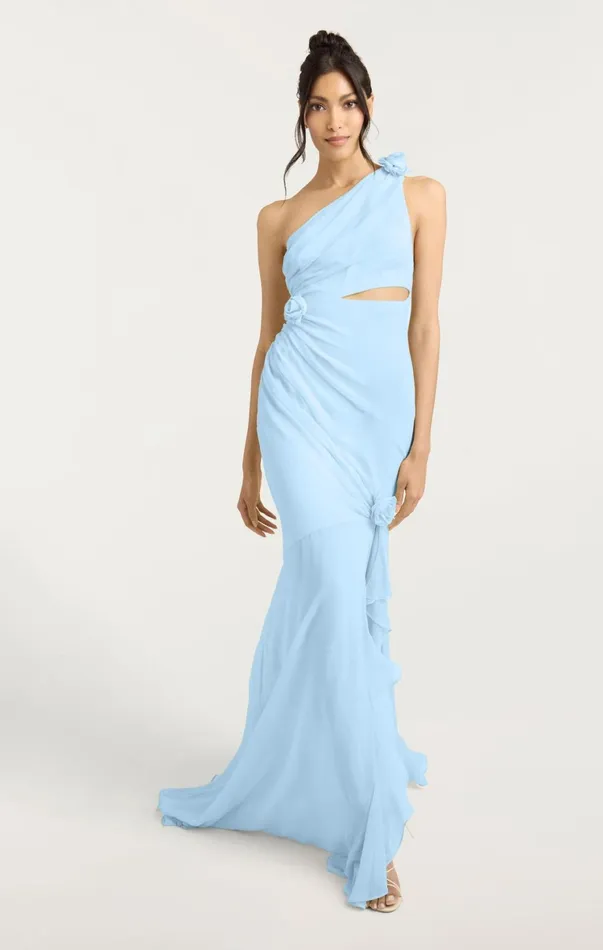 Women Cocktail and Evening Cinq Sept Kaleb Gown Serene Sky