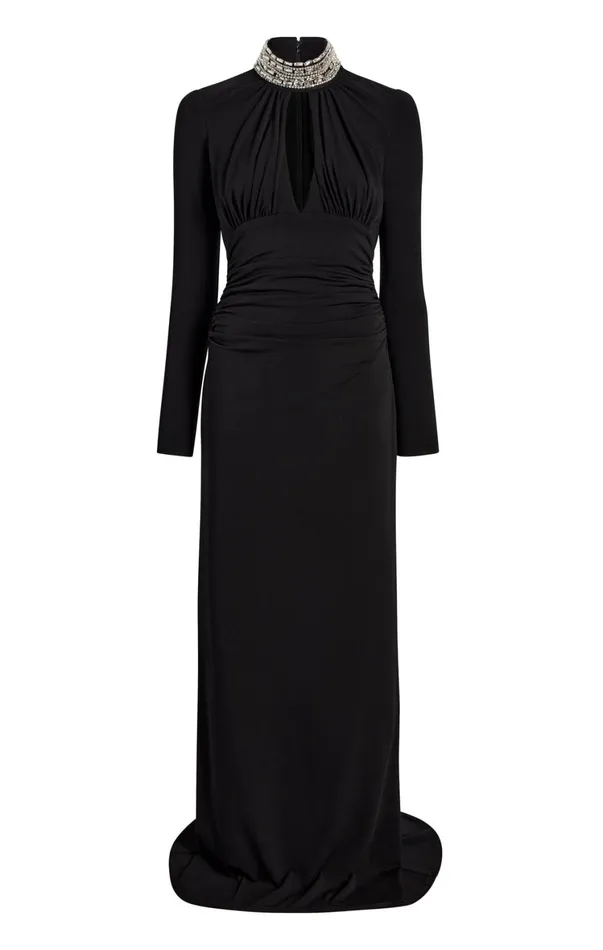 Women Cocktail and Evening Cinq Sept Kimbra Gown Black