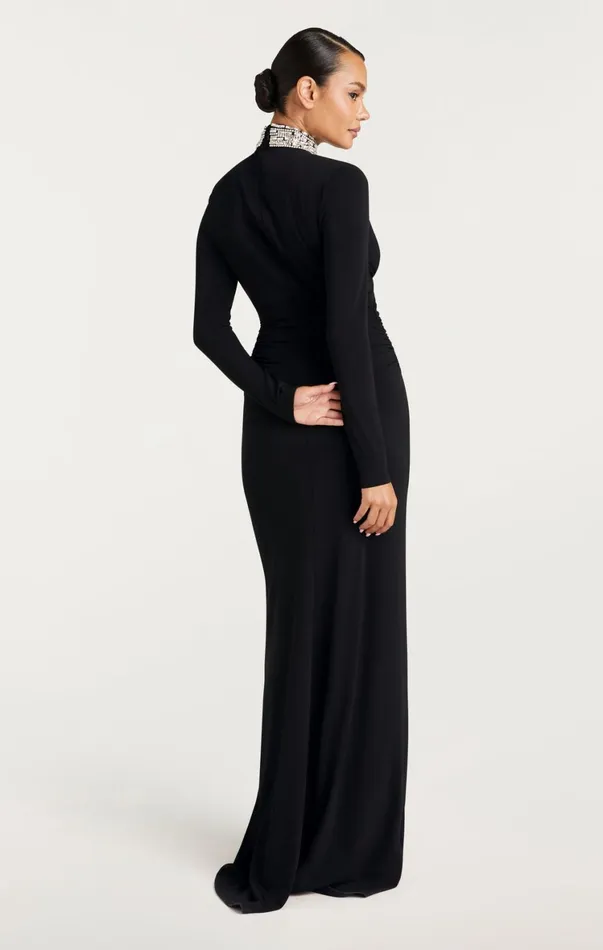 Women Cocktail and Evening Cinq Sept Kimbra Gown Black