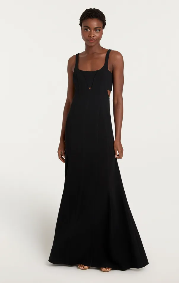 Women Cocktail and Evening Cinq Sept Liliane Gown Black