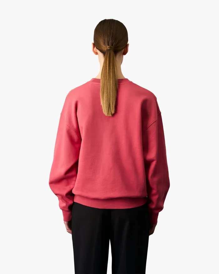 Women Colorfulstandard Organic Oversized Crew 8211 Raspberry Pink Crewneck Sweatshirts