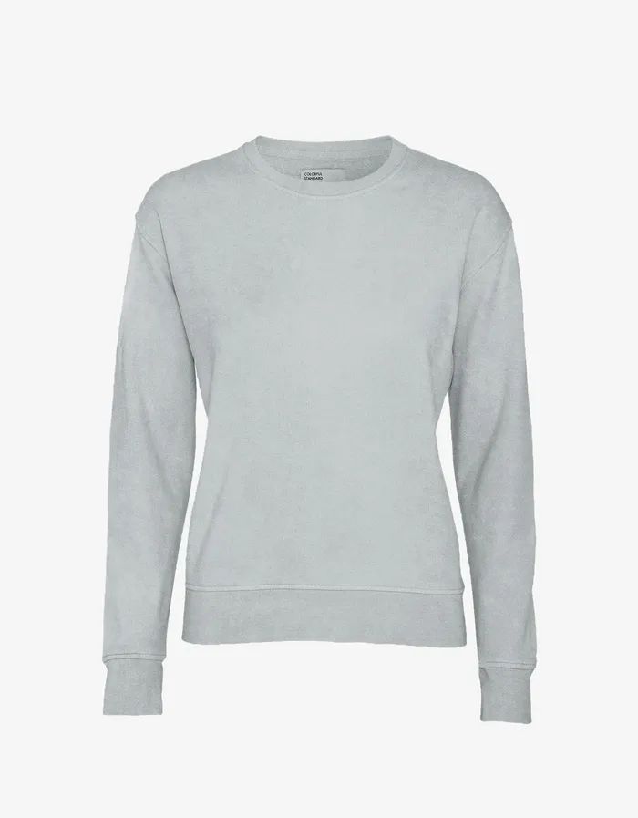 Women Colorfulstandard Women Classic Organic Crew 8211 Faded Grey Crewneck Sweatshirts
