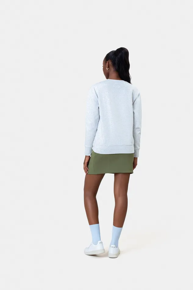 Women Colorfulstandard Women Classic Organic Crew 8211 Faded Grey Crewneck Sweatshirts