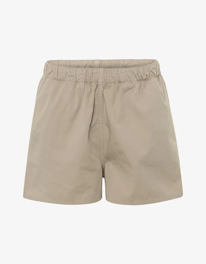 Women Colorfulstandard Women Organic Twill Shorts 8211 Oyster Grey Shorts