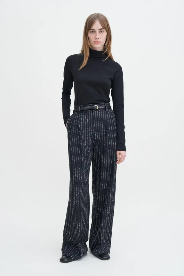 Women Cotton Turtleneck Top Black Filippa K Tops