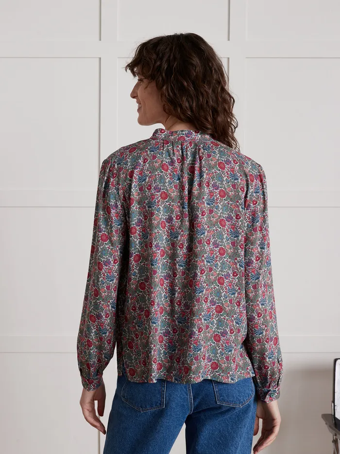 Women Cyrillus Clothing Blouse Made With Liberty Fabric 8211 The Limited Collection