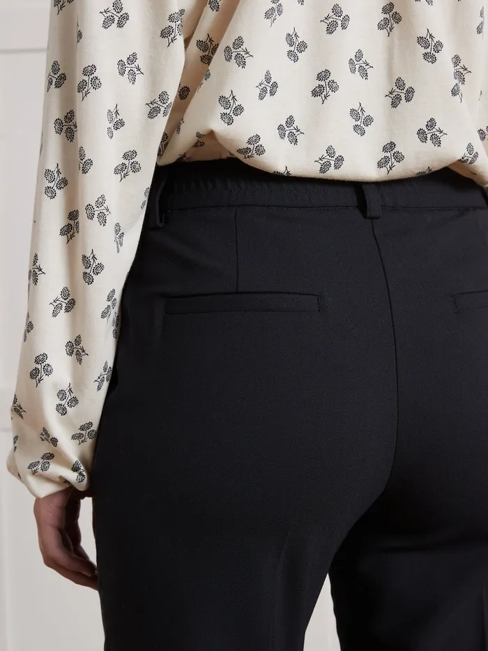 Women Cyrillus Clothing Lea Cigarette Trousers Encre
