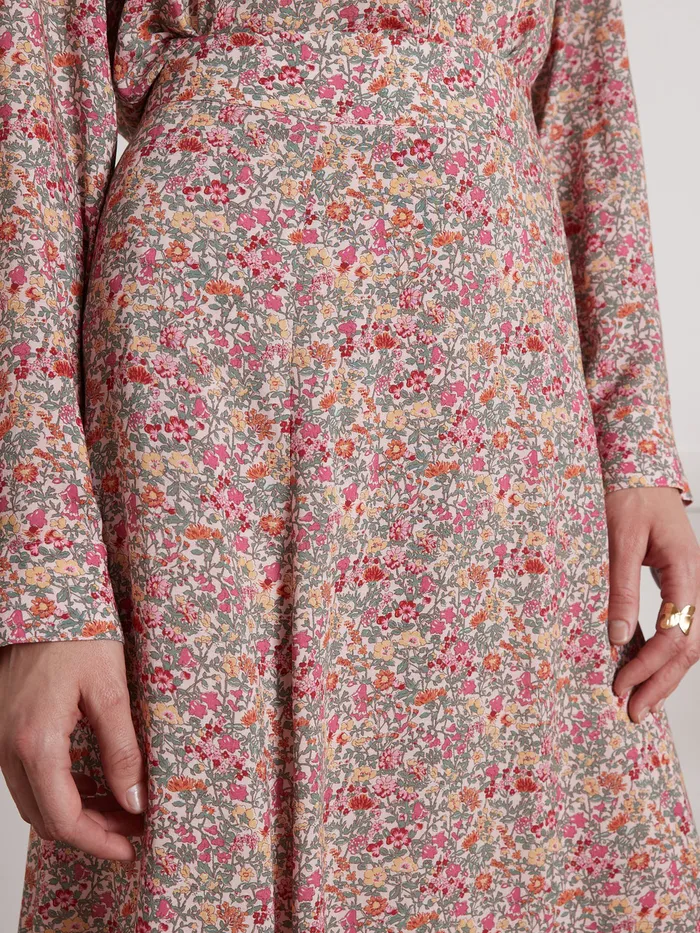 Women Cyrillus Clothing MidLength Babingon Print Skirt Made With Liberty Fabric 8211 The Limited Collection Lib Babington Rose
