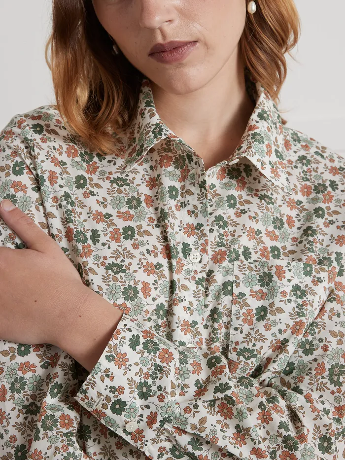 Women Cyrillus Clothing Shirt Made With Liberty Fabric 8211 The Limited Collection Lib Capel Floret