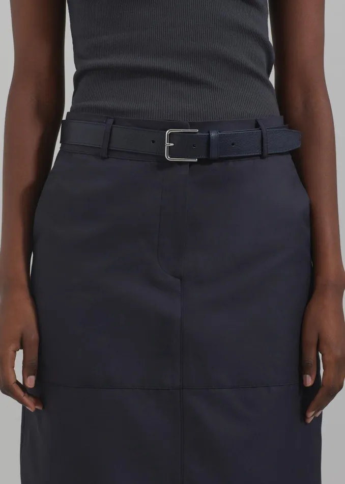 Women Dara Midi Skirt 8211 Navy The Frankie Shop Bottoms