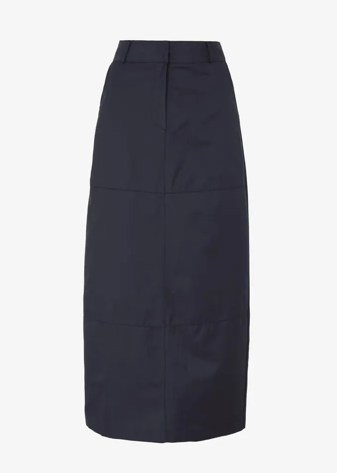 Women Dara Midi Skirt 8211 Navy The Frankie Shop Bottoms
