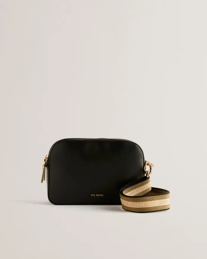 Women DARCELO 8211 Branded Webbing Camera Bag Jetblack Ted Baker Crossbody Bags