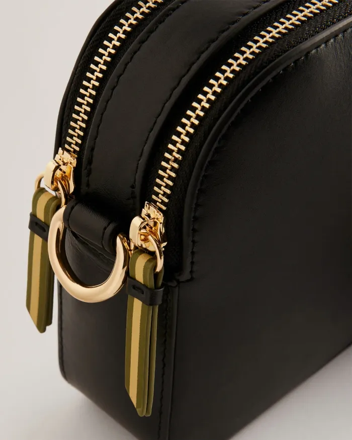 Women DARCELO 8211 Branded Webbing Camera Bag Jetblack Ted Baker Crossbody Bags
