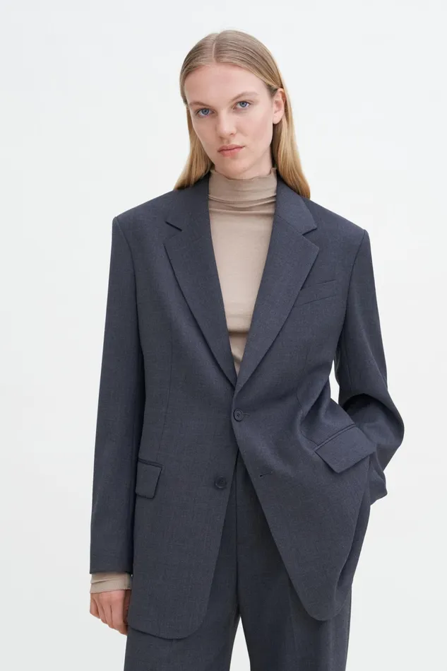 Women Davina Blazer Dk Grey Mel Filippa K Blazers