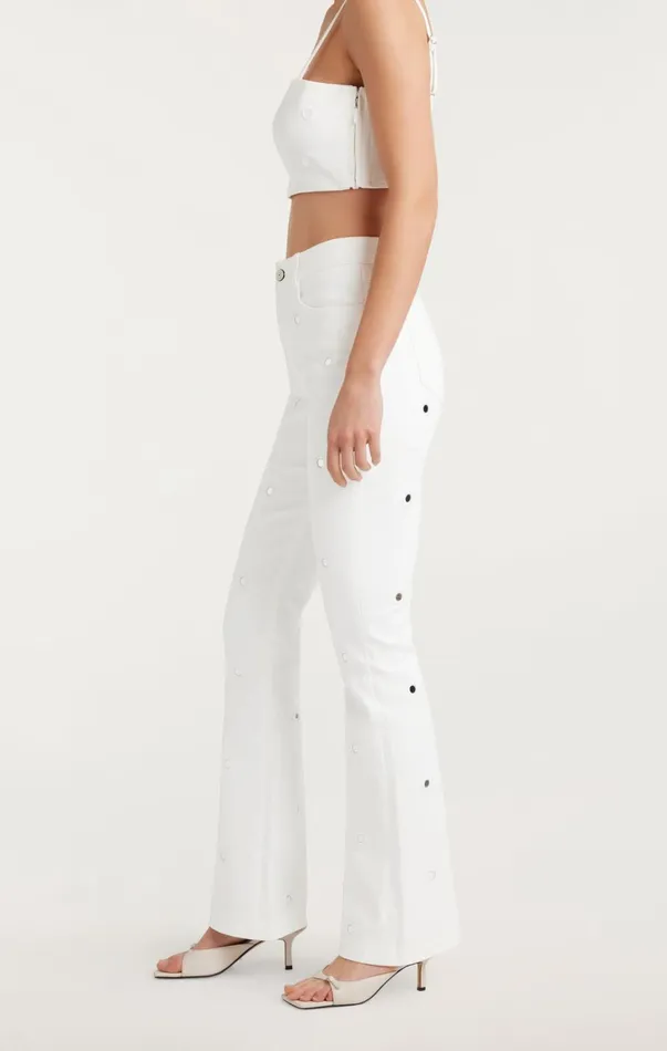 Women Denim Cinq Sept Mirror Denim Shailene Pant White