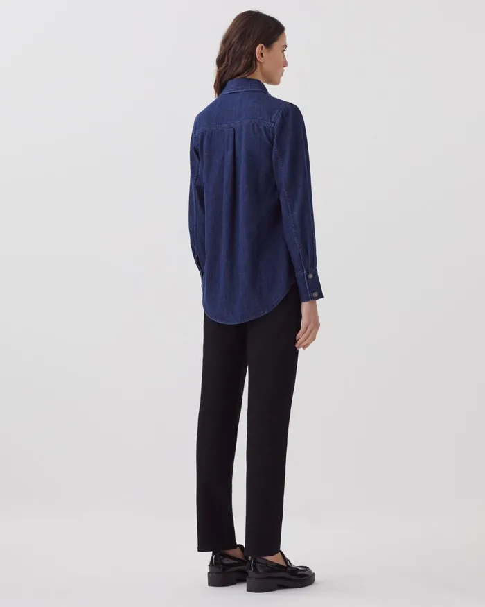 Women Denim Shirt Rinse Comptoir Des Cotonniers Blouses and Shirts and Tops Women Denim Shirt Rinse Comptoir Des Cotonniers Blouses and Shirts and Tops