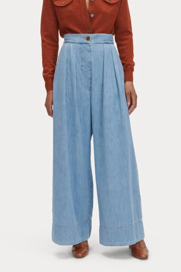 Women Denim Shop Rachel Comey Coxsone Pant Celeste Women Denim Shop Rachel Comey Coxsone Pant Celeste