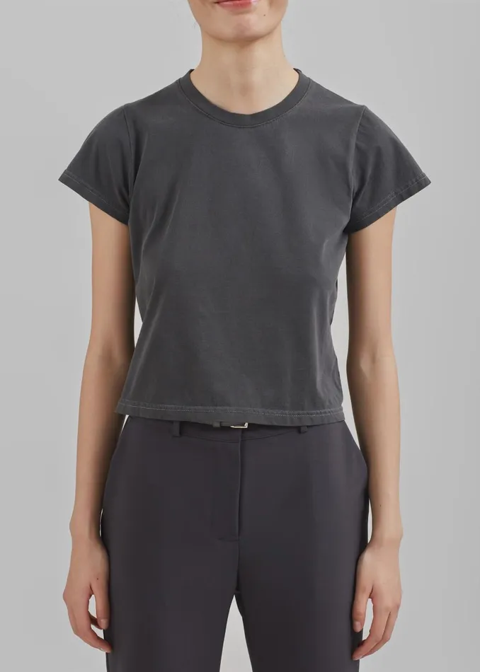 Women Dollie Tee 8211 Charcoal The Frankie Shop Tops