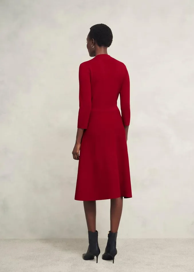 Women Dresses and Jumpsuits Hobbs Effie Knitted Dress True Red