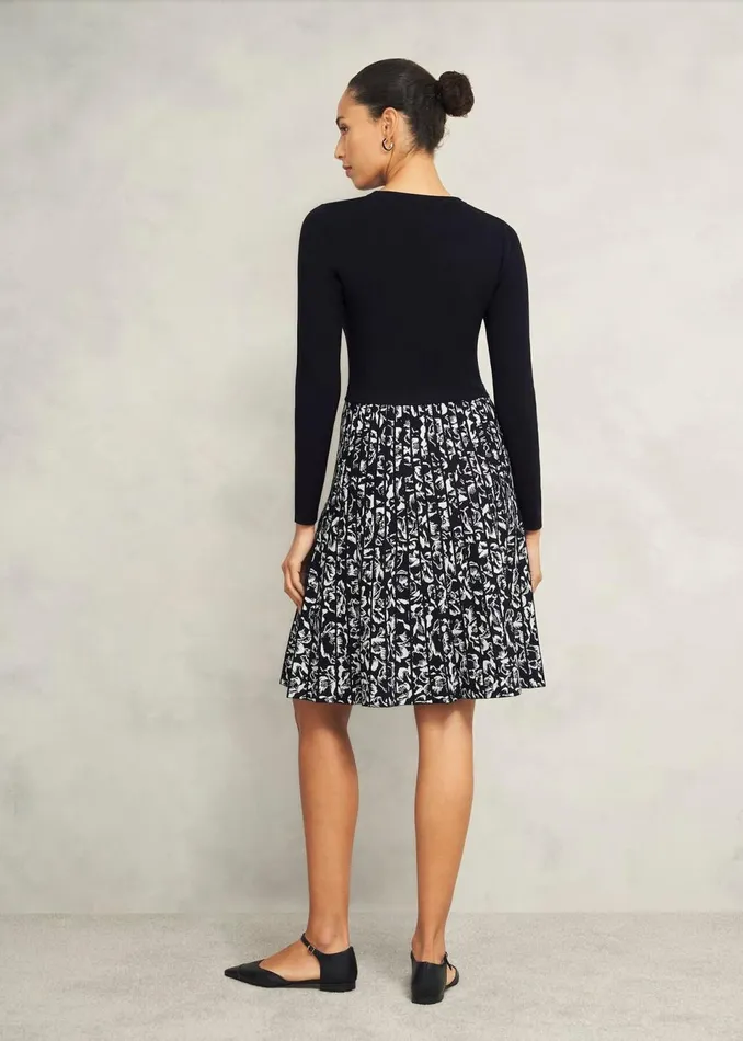 Women Dresses and Jumpsuits Hobbs Gill Knitted Dress Black Ivory